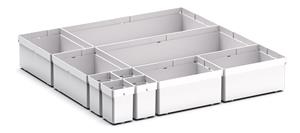 10 Compartment Box Kit 100+mm High x 525W x 525D drawer Bott  Drawer Cabinets 525 x 525 workshop equipment Cubio tool storage drawers 43020750 